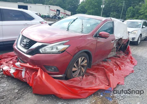 2015 Nissan Murano Platinum из США, поврежденный, VIN 5N1AZ2MH4FN262911